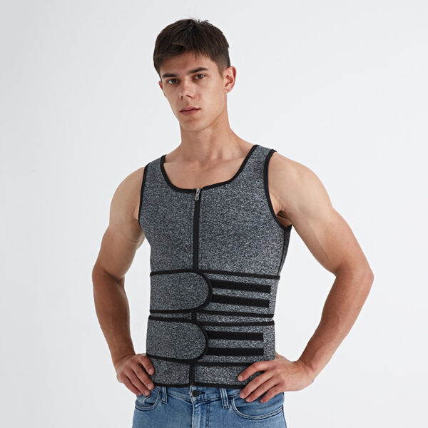 Men's Double Belt Sports Vest: The Ultimate Body Shaper - Image 2