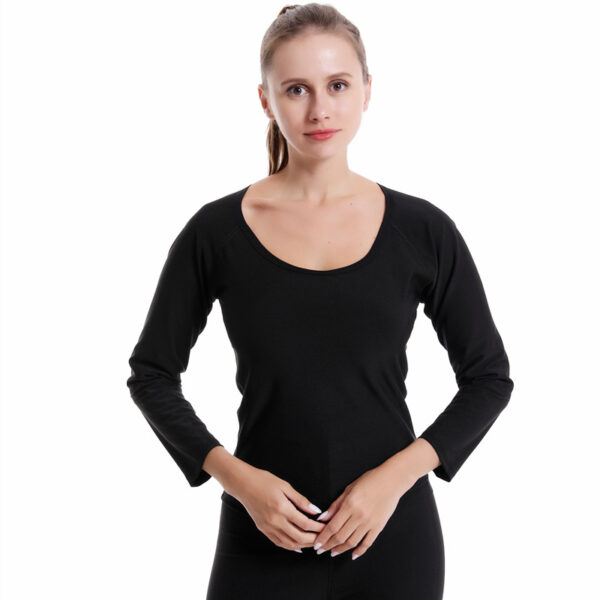 Sweat suit for women, long sleeves, silver coated sweat suit, yoga suit, body shaping suit, corset top, sports sauna suit - Image 2