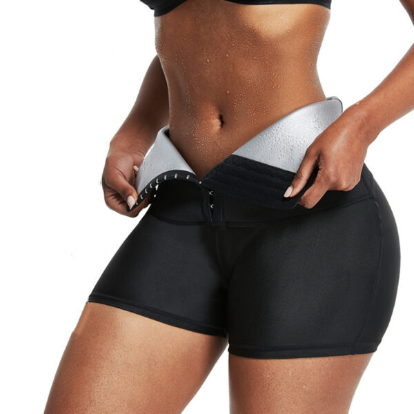 Tights high waist belly buttoned sweat pants thick coated sweat pants yoga fitness waist hip pants - Image 3