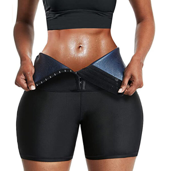 Tights high waist belly buttoned sweat pants thick coated sweat pants yoga fitness waist hip pants - Image 2