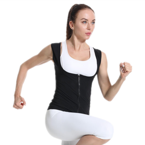 Women's sweat-blasting bust-lifting corset, yoga body-shaping clothing, sweat-blasting vest, sauna clothing, fitness sweat-blasting clothing - Image 3