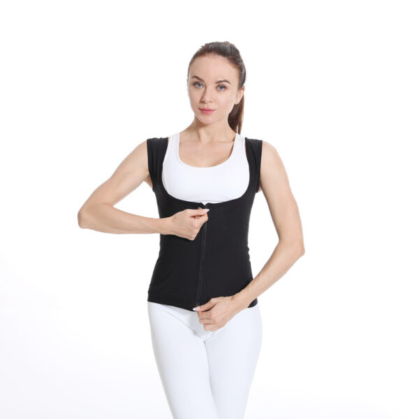 Women's sweat-blasting bust-lifting corset, yoga body-shaping clothing, sweat-blasting vest, sauna clothing, fitness sweat-blasting clothing - Image 2